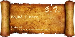 Bajkó Tiborc névjegykártya